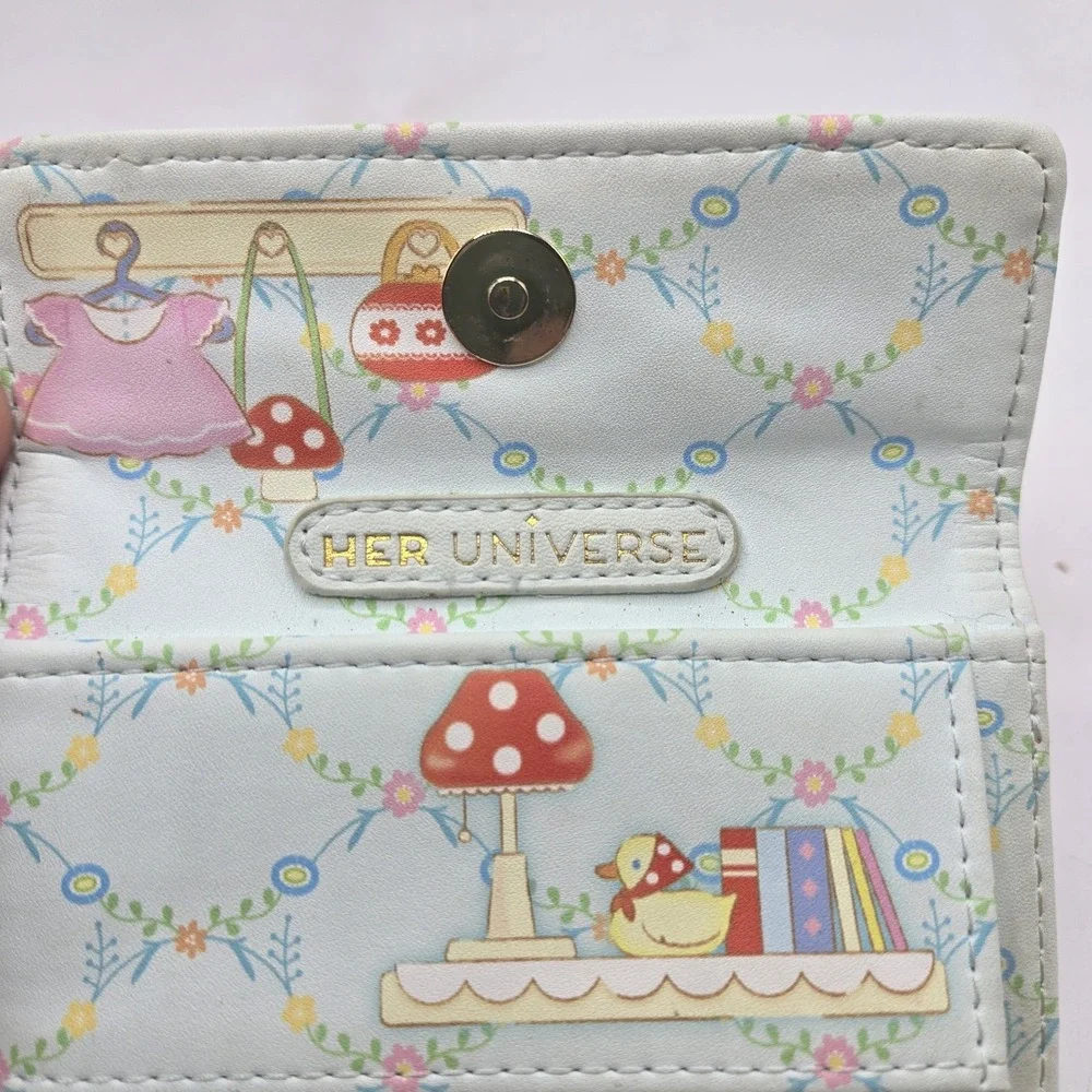 Her Universe Sanrio Hello Kitty & Friends Polka Dot Faux Leather Wallet Pink